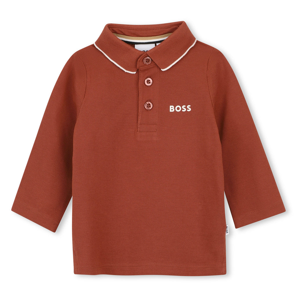 BOSS Crimson Long Sleeve Polo J53481