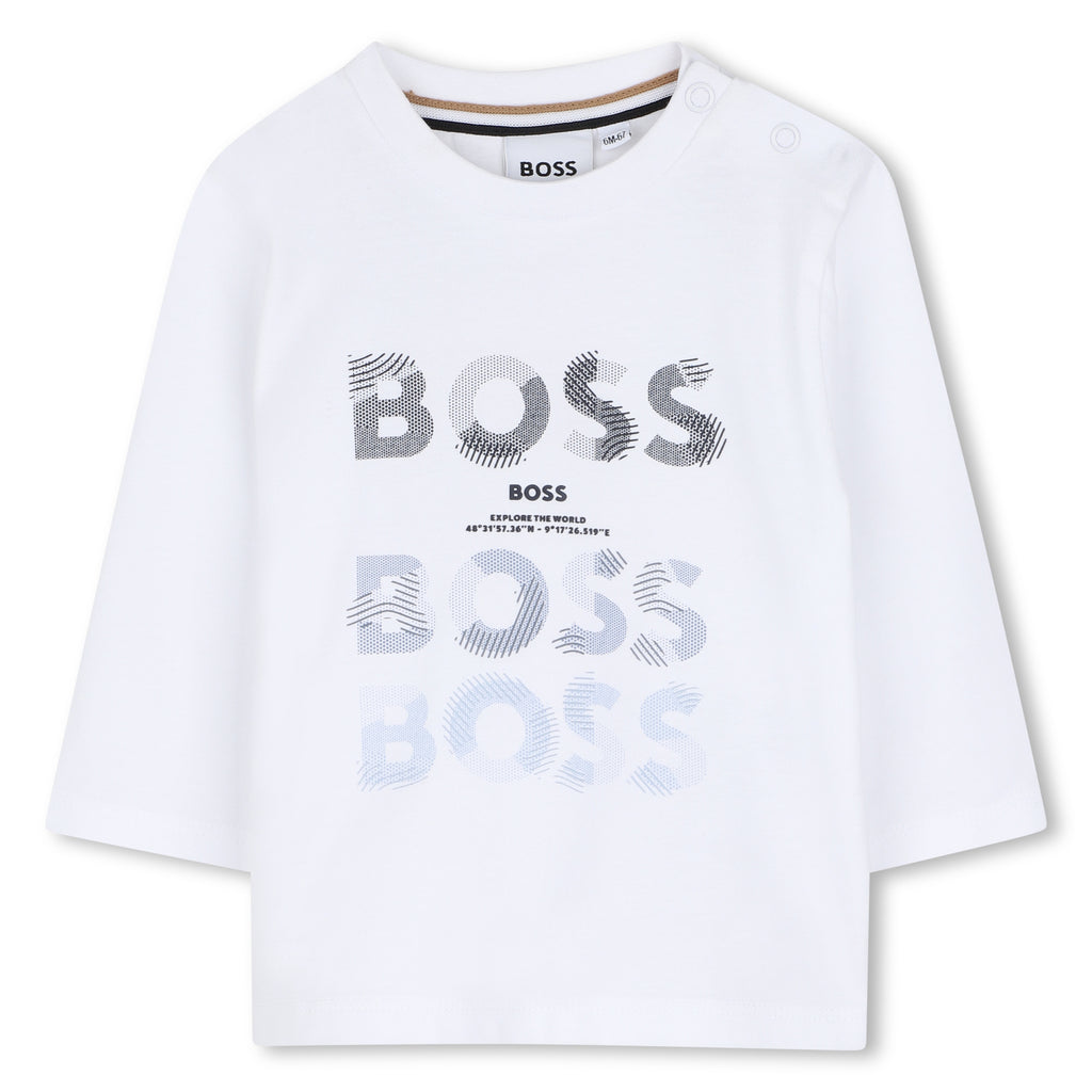 BOSS Boys Long Sleeve top J53497