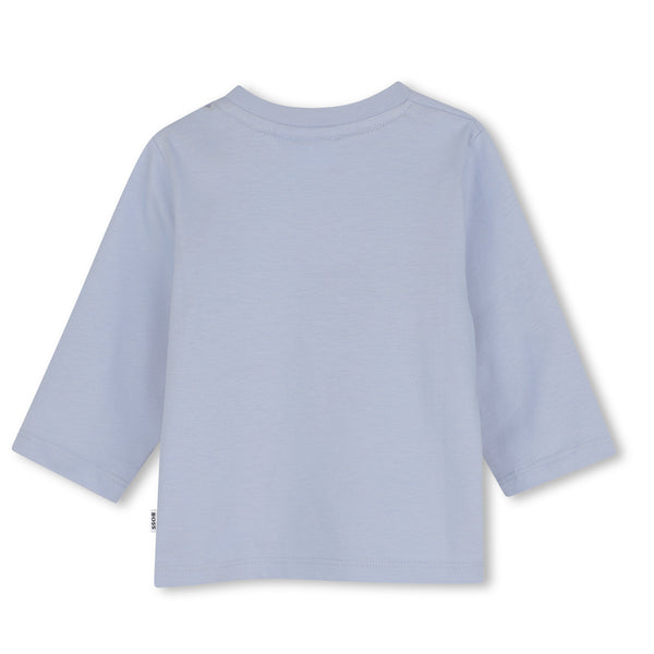 BOSS Boys Pale Blue long sleeve top J53503