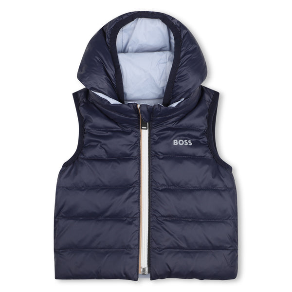 BOSS Baby reversible puffer vest J53506