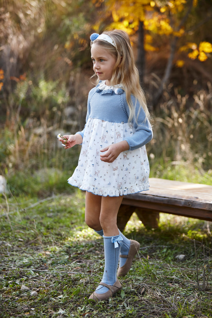Julian Blue Knitted Dress 26647