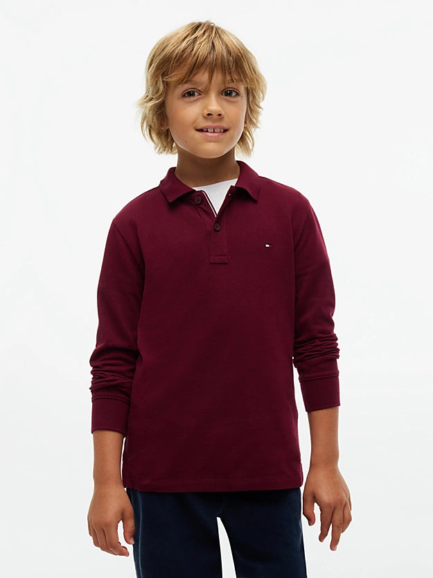 Essential Regular Fit Long Sleeve Polo Shirt 09664