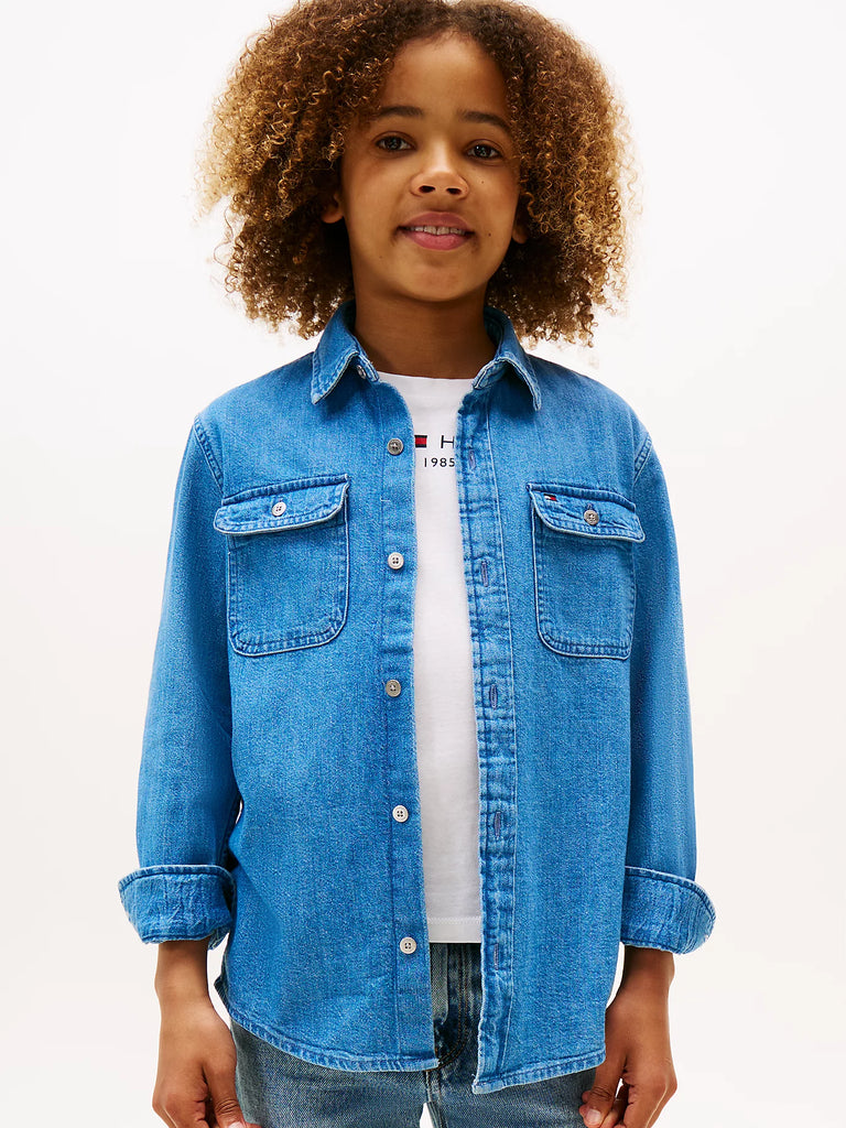 Tommy Hilfiger Mid wash denim shirt