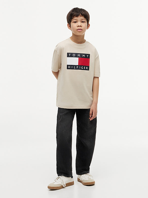 Tommy Hilfiger flag logo jersey crew neck t-shirt