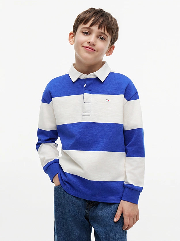 Tommy Hilfiger Regular fit stripe long sleeve polo shirt