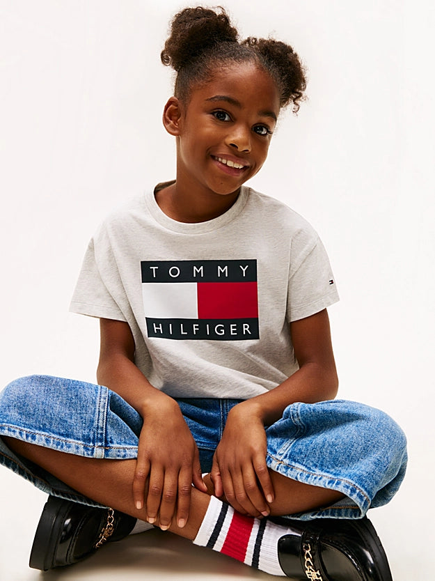 Tommy Hilfiger Girls heritage flag T-shirt