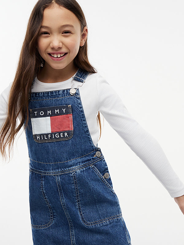 Girls Tommy Hilfiger dungaree dress