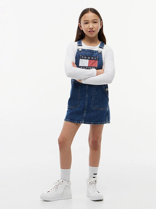 Girls Tommy Hilfiger dungaree dress