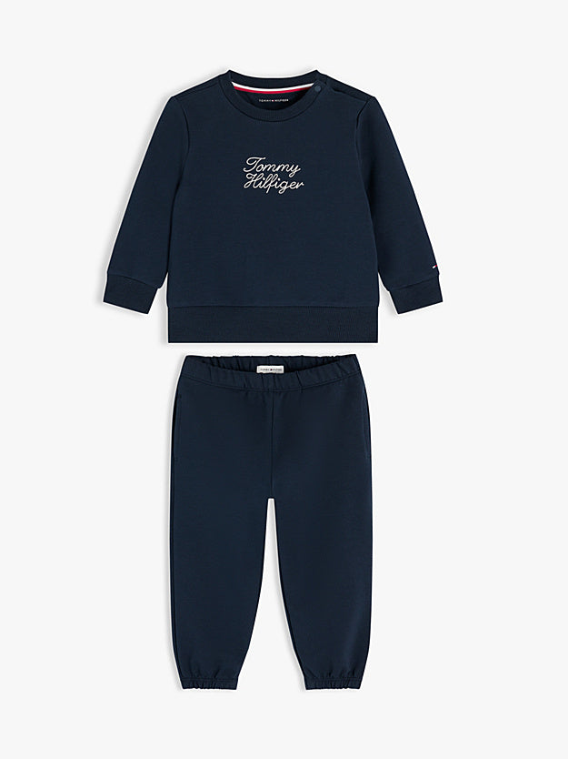 Tommy Hilfiger rope logo sweatshirt and jogger set