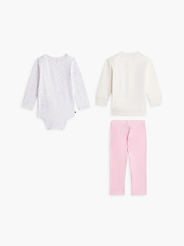 Tommy Hilfiger pink essential three piece outfit gift box