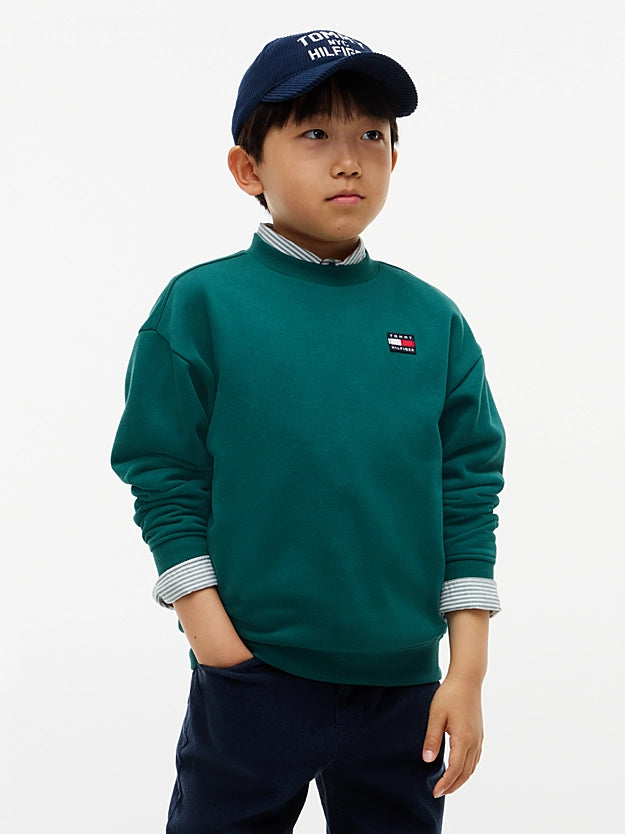 Tommy Hilfiger Flag Logo Crew Neck Sweatshirt