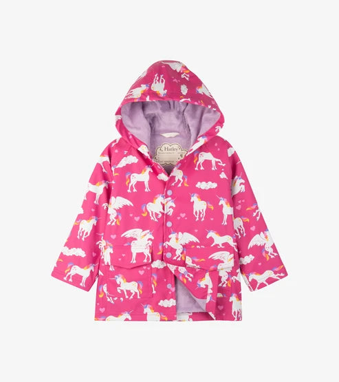 Hatley Girls Rainbow Unicorns Raincoat