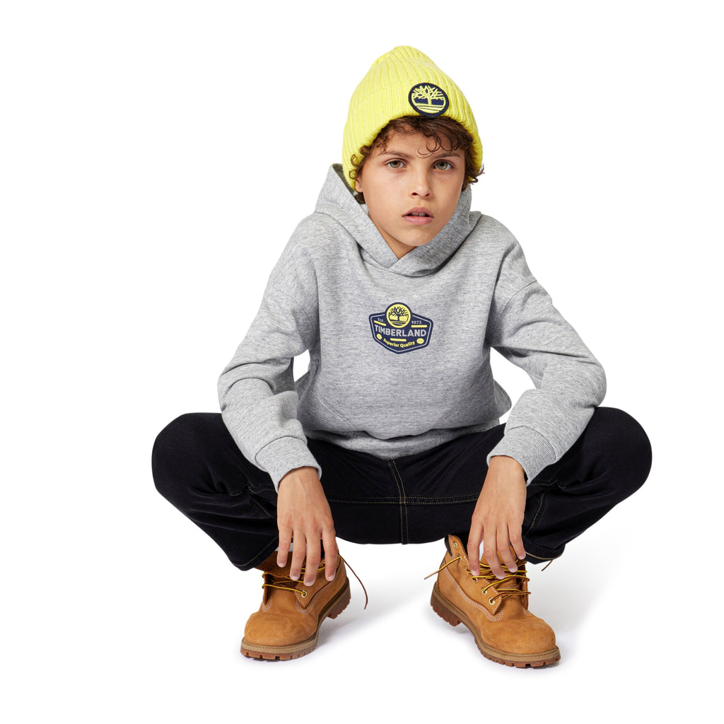 Timberland Grey Logo Hoodie T60546