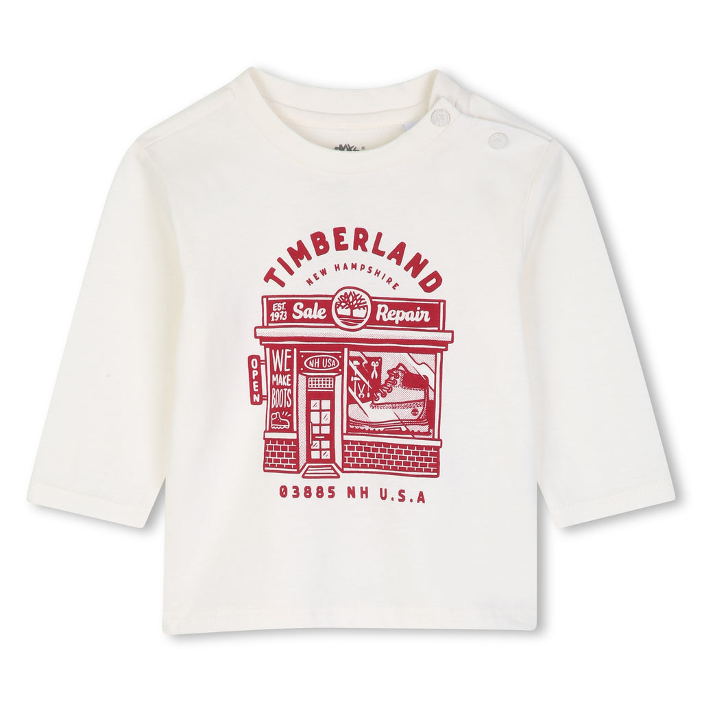 Timberland ivory long sleeve top T61028