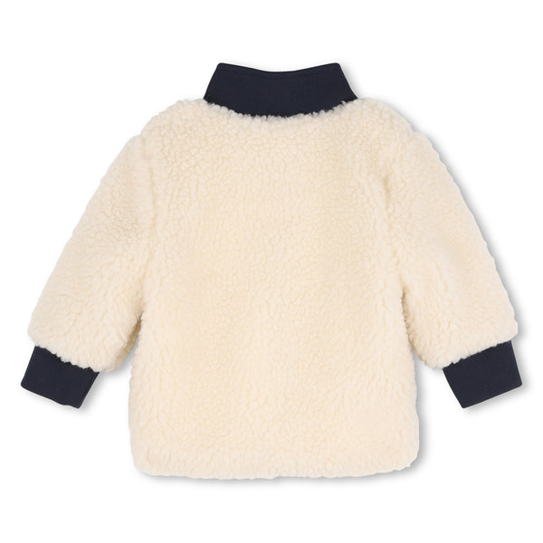 Timberland Cream and navy fleece T61032
