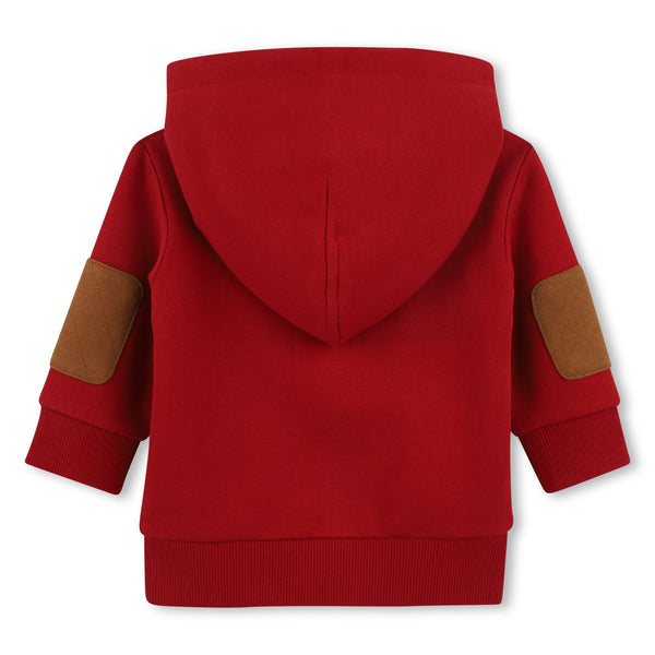 Timberland boys red logo hoodie T61035