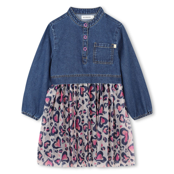 Girls Denim Billieblush Dress U21299