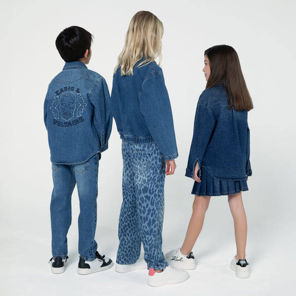 Billieblush Girls Denim Pleated Skirt U21322
