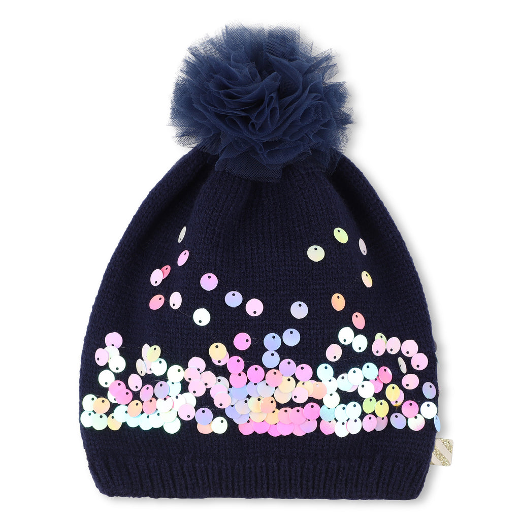 Navy Sequin Billieblush Pull On Hat