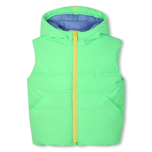 Billieblush boys green sleeveless Puffer Jacket U21566