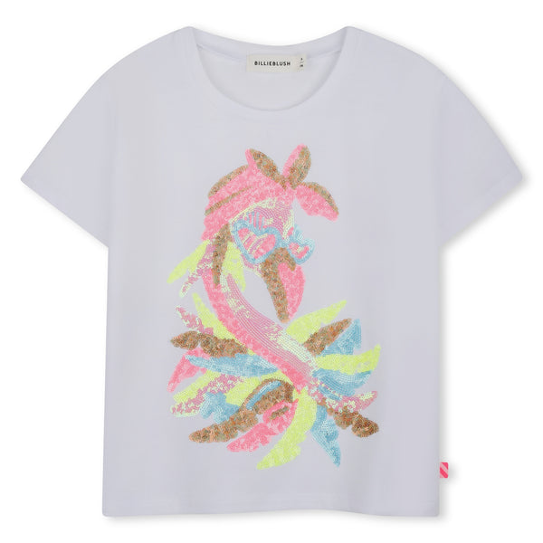 Billieblush girls white t-shirt with printed design U21922
