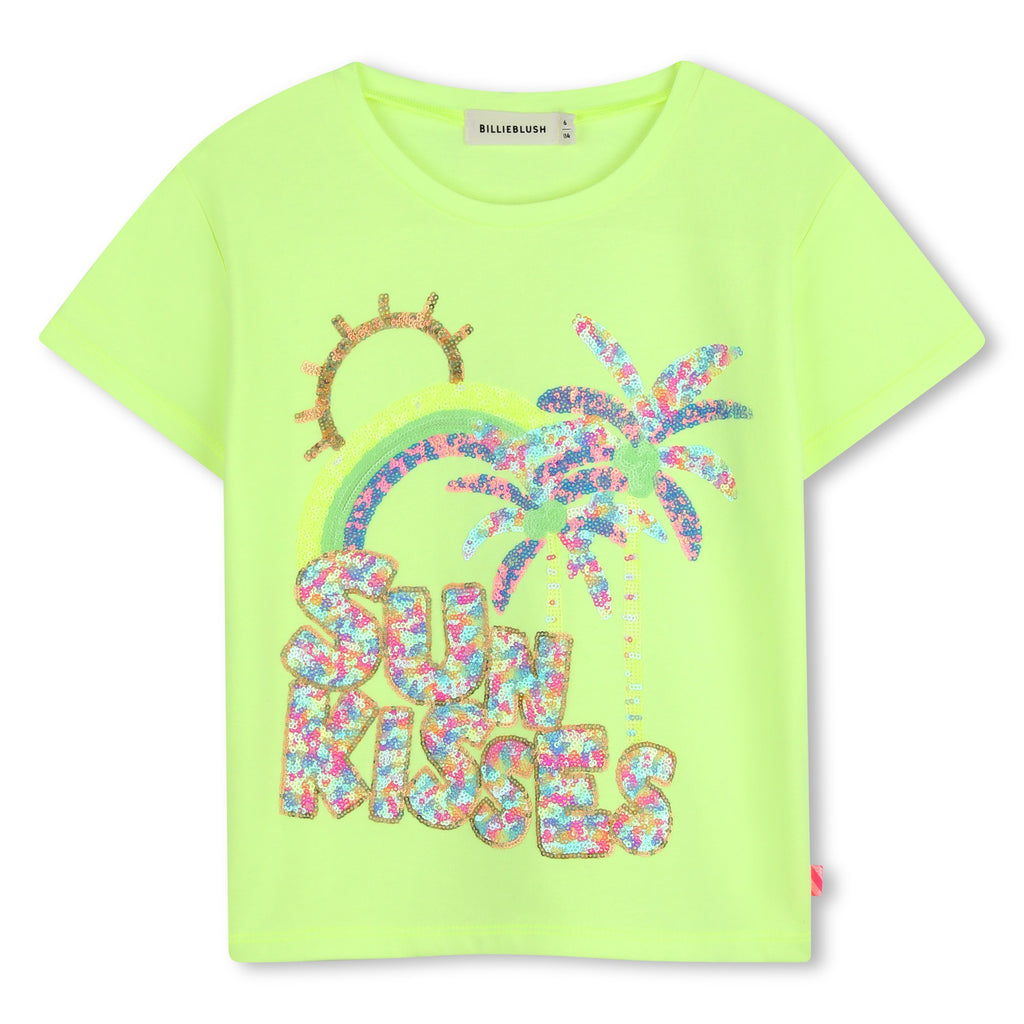 Billieblush girls neon t-shirt with printed design U21922