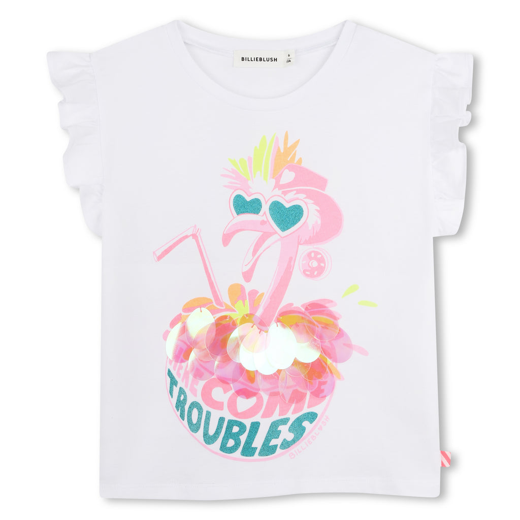 Billieblush White printed t-shirt U21932