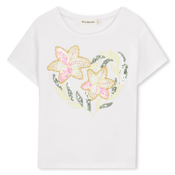 Billieblush girls white printed t-shirt U21934