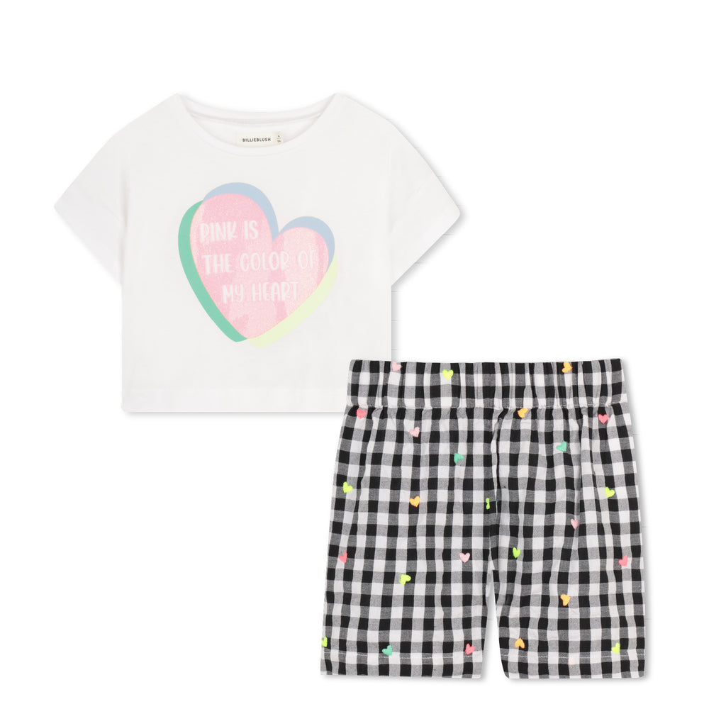 Billieblush Gingham shorts set U21981