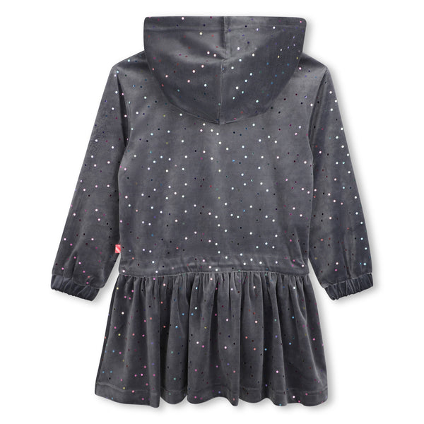 Billieblush Velour girls grey dress U22346