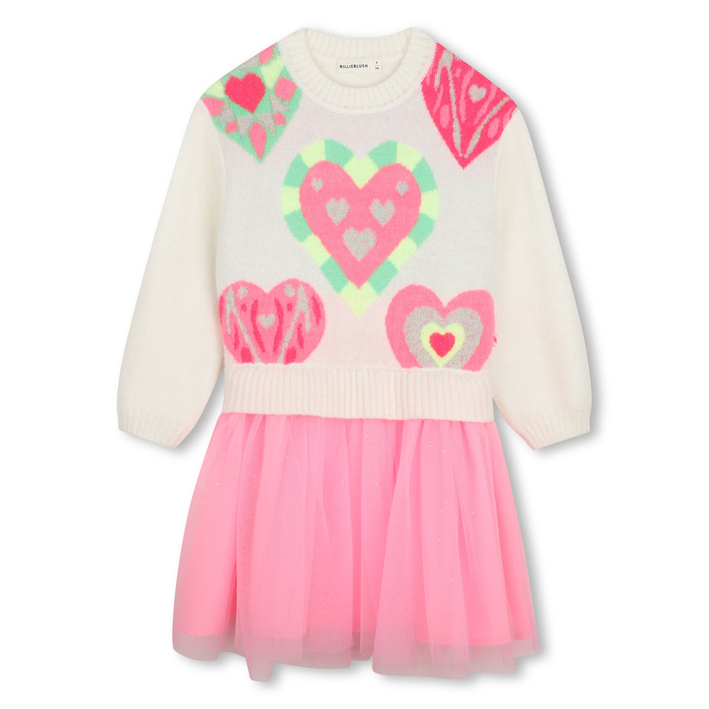 Billieblush knit and tulle dress U22347
