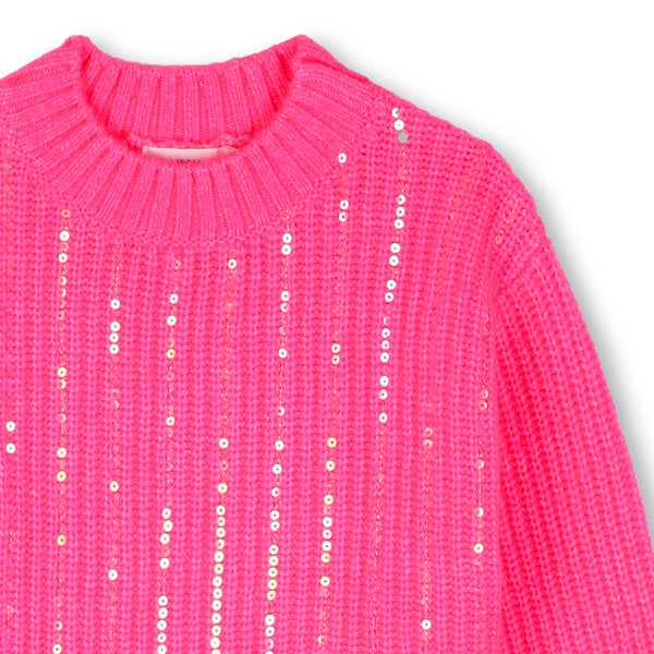 Billieblush Knitted Pink Jumper U22561
