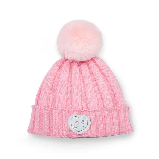 Adee Mallory Pink Pom Pom Hat