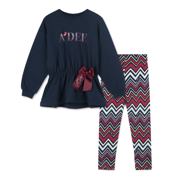 ADee Navy Celine legging set
