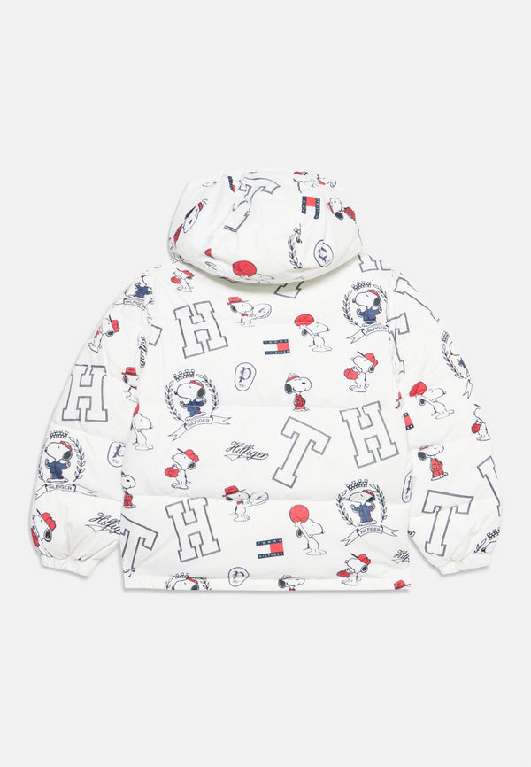 Tommy Hilfiger Peanuts® print relaxed hooded puffer jacket