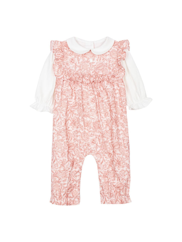 Patachou girls liberty rose printed romper
