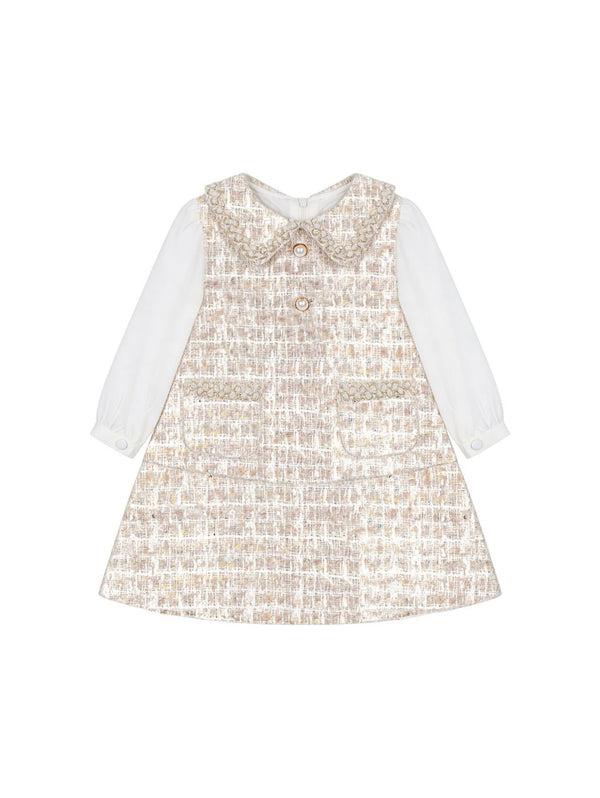 Patachou Sparkly tweed dress