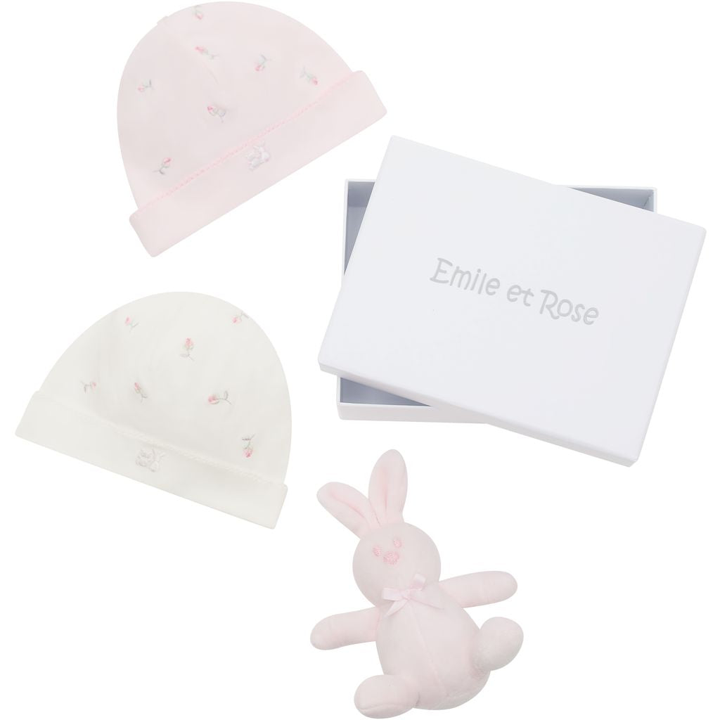 Emile et Rose Baby hat gift set Linzi