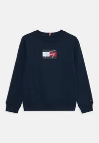 Tommy script flag sweatshirt