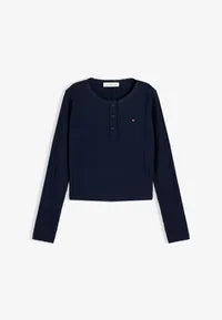 Tommy Hilfiger pointelle long sleeve top
