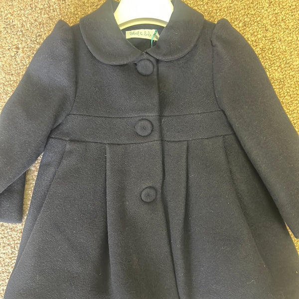 Abel & Lula Navy Coat