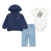 Levi's Hoodie, vest and jeans set
