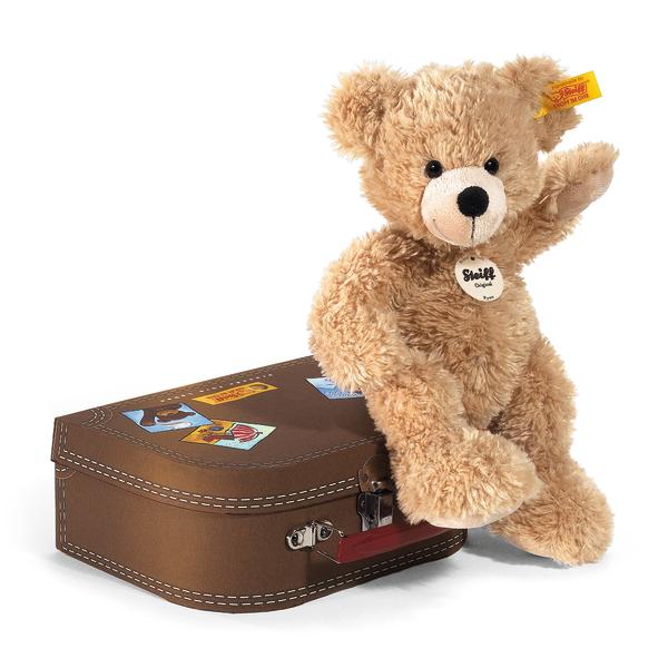 Steiff Flynn Teddy Bear in suitcase