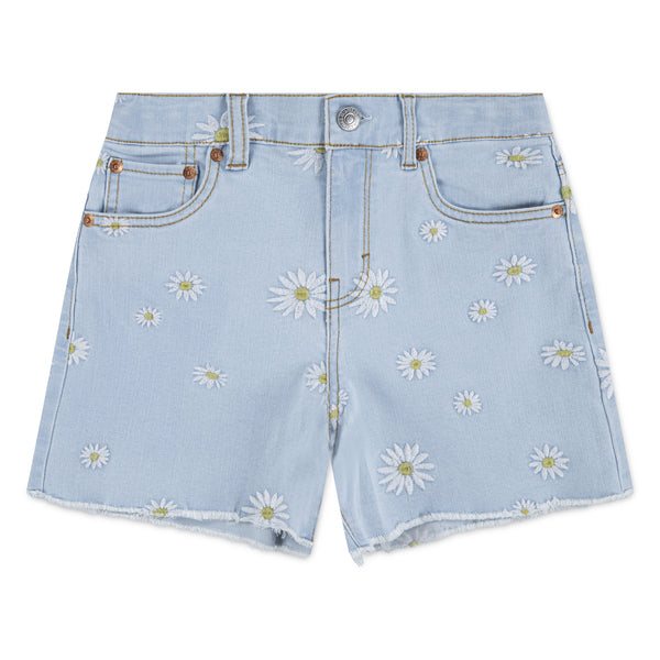 levi's girls daisy denim A-line shorts