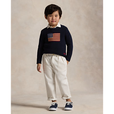 ralph Lauren The Iconic Flag Navy knit Jumper 2-6years