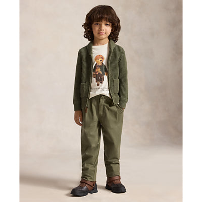 Ralph Lauren Polo Bear Cream Cotton Jersey T-shirt 2-6years