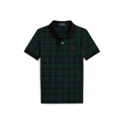 Ralph Lauren Plaid Cotton Mesh Polo 2-6years