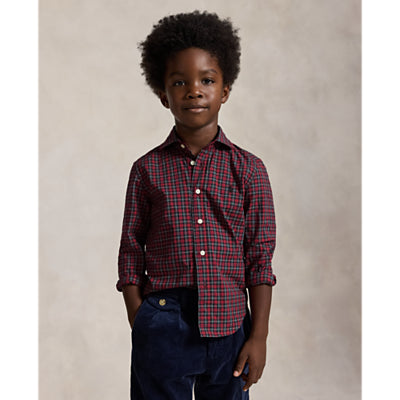 Ralph Lauren Plaid Cotton Poplin shirt 2-6years