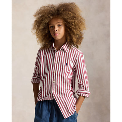 Ralph Lauren Striped Cotton poplin shirt 8-20years