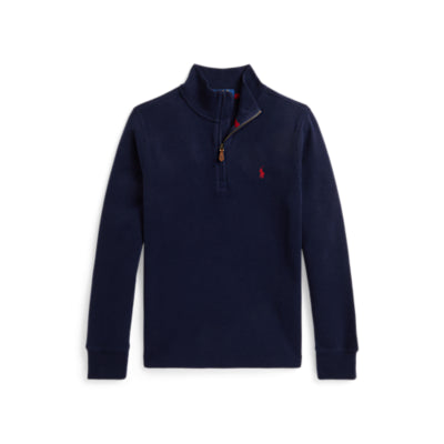 Ralph Lauren half zip classic pullover navy 8-20years